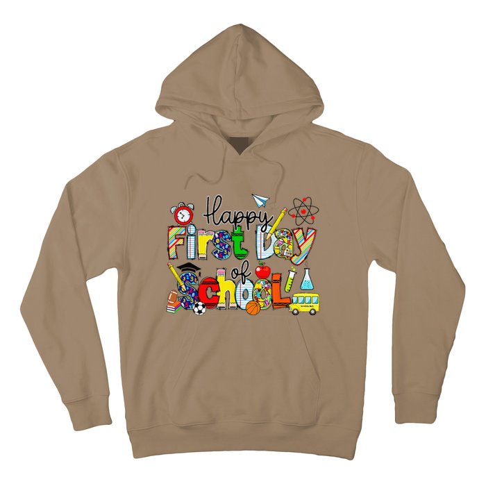 Happy First Day Of School Teachers Students Back To School Hoodie