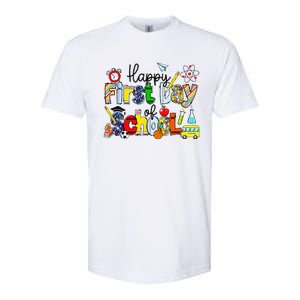 Happy First Day Of School Teachers Students Back To School Softstyle CVC T-Shirt