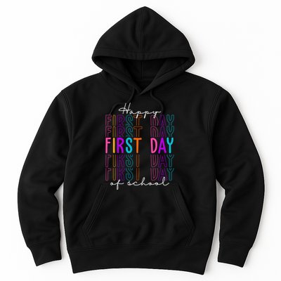 Happy First Day Of School Colorful Hoodie