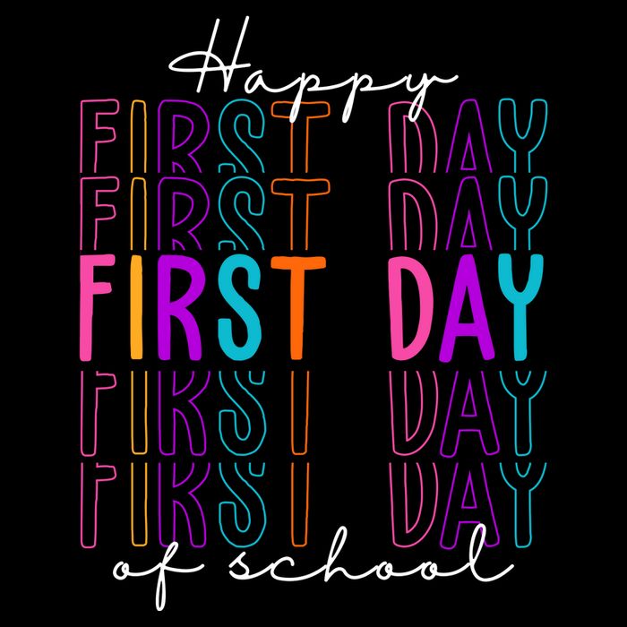 Happy First Day Of School Colorful Button
