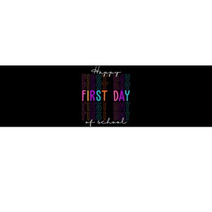 Happy First Day Of School Colorful Bumper Sticker