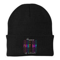 Happy First Day Of School Colorful Beanie