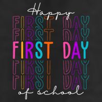 Happy First Day Of School Colorful Beanie