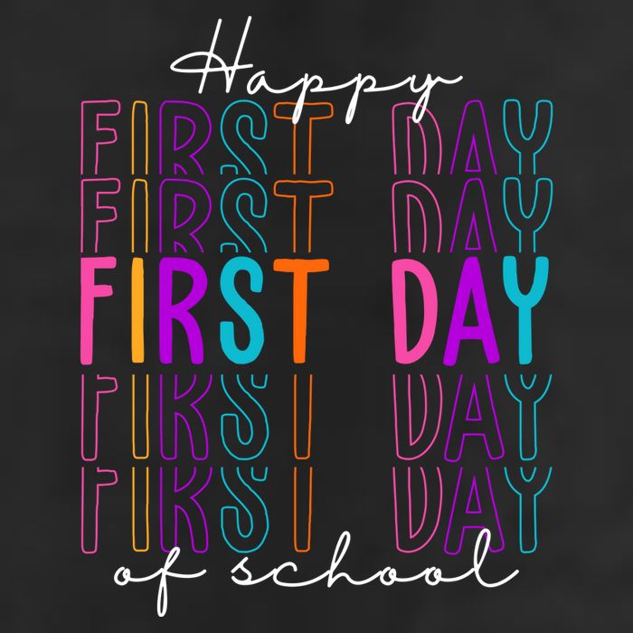 Happy First Day Of School Colorful Beanie