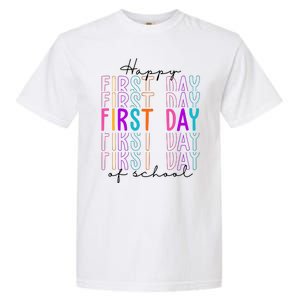 Happy First Day Of School Colorful Garment-Dyed Heavyweight T-Shirt