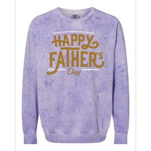 Happy Father's Day Celebration Gift Colorblast Crewneck Sweatshirt