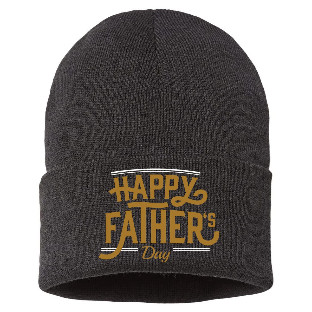 Happy Father's Day Celebration Gift Sustainable Knit Beanie