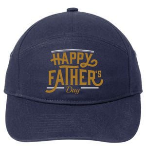 Happy Father's Day Celebration Gift 7-Panel Snapback Hat