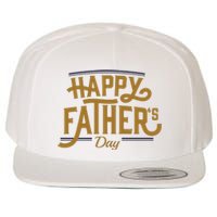 Happy Father's Day Celebration Gift Wool Snapback Cap