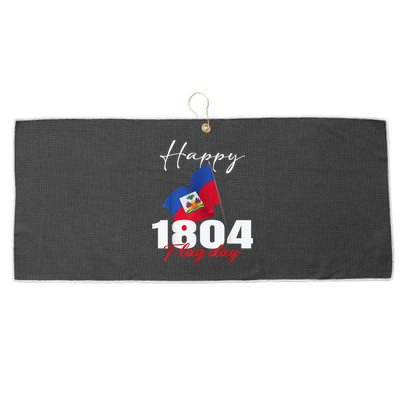 Haitian Flag Day Haiti 1804 For Proud Haitian Large Microfiber Waffle Golf Towel