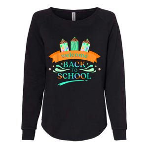 Happy First Day Of School Teachers Women Student Boy Girl Womens California Wash Sweatshirt