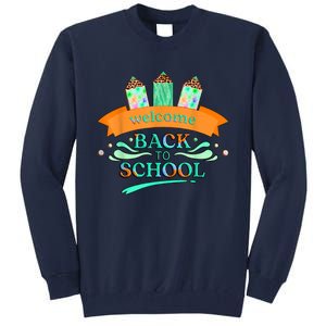 Happy First Day Of School Teachers Women Student Boy Girl Tall Sweatshirt