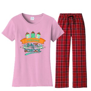 Happy First Day Of School Teachers Women Student Boy Girl Women's Flannel Pajama Set