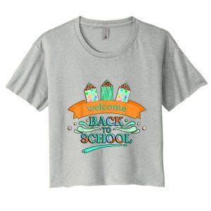 Happy First Day Of School Teachers Women Student Boy Girl Women's Crop Top Tee