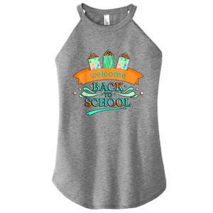 Happy First Day Of School Teachers Women Student Boy Girl Women's Perfect Tri Rocker Tank