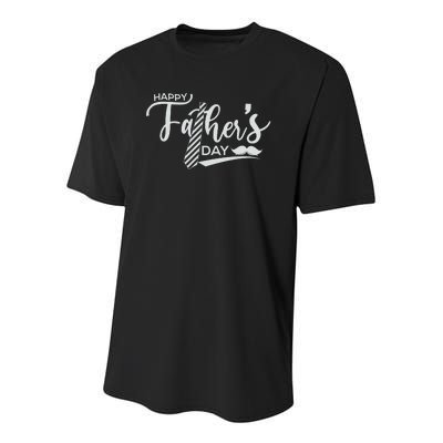 Happy Father's Day Youth Performance Sprint T-Shirt