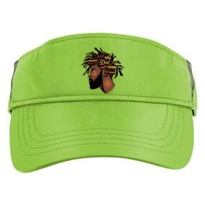 Happy Father's Day Black African American Dad Adult Drive Performance Visor