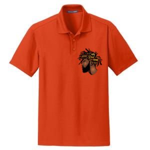 Happy Father's Day Black African American Dad Dry Zone Grid Polo