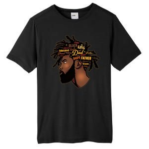 Happy Father's Day Black African American Dad Tall Fusion ChromaSoft Performance T-Shirt