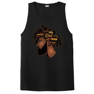 Happy Father's Day Black African American Dad PosiCharge Competitor Tank