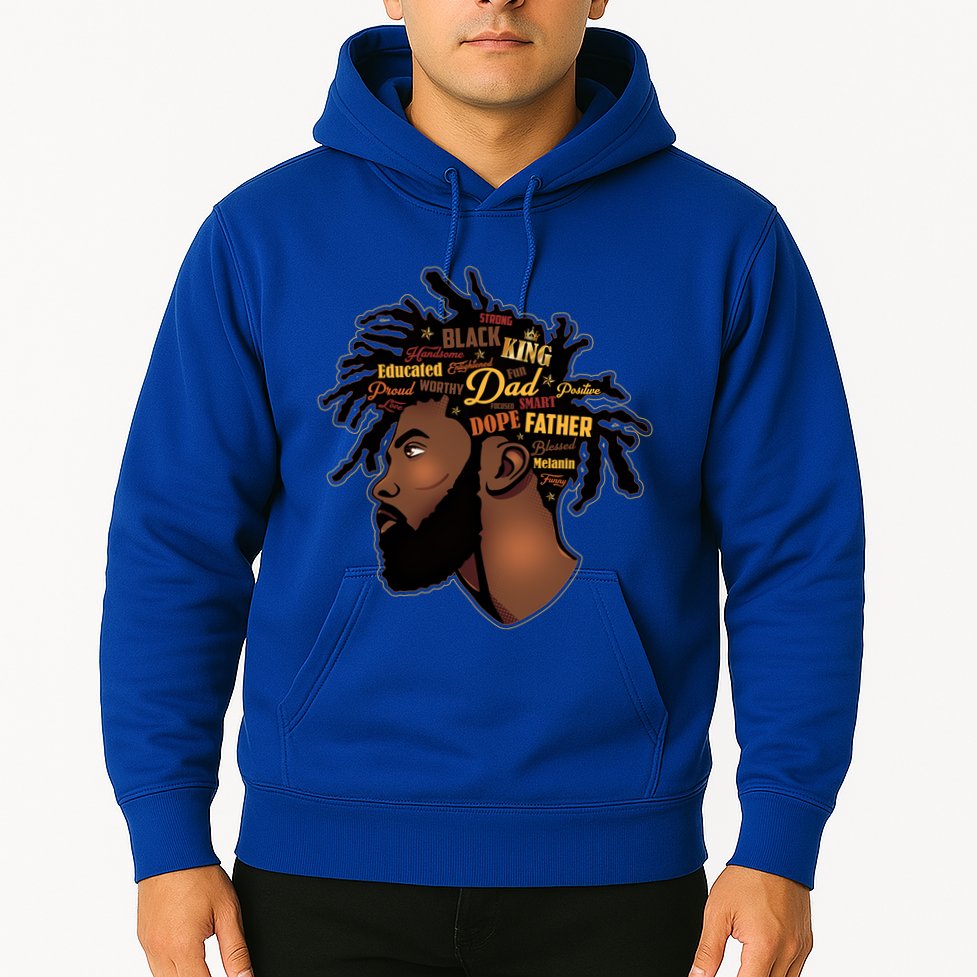 Happy Father's Day Black African American Dad Hoodie