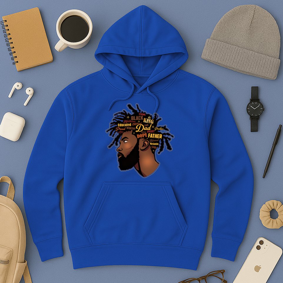 Happy Father's Day Black African American Dad Hoodie