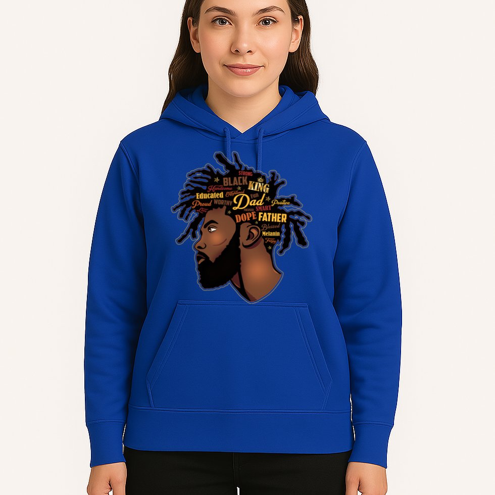 Happy Father's Day Black African American Dad Hoodie