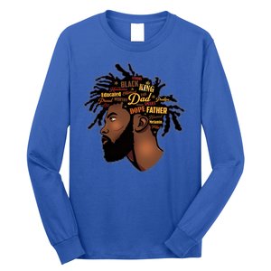 Happy Father's Day Black African American Dad Long Sleeve Shirt