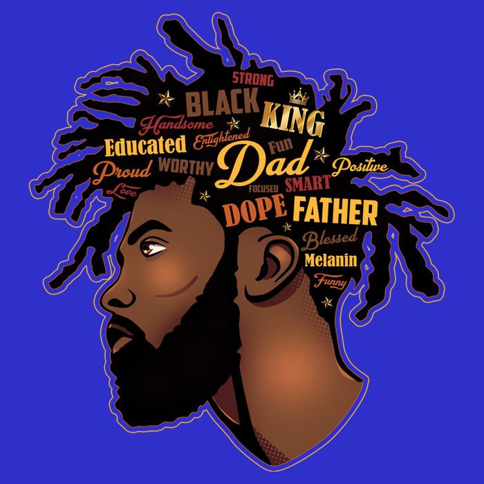 Happy Father's Day Black African American Dad Long Sleeve Shirt