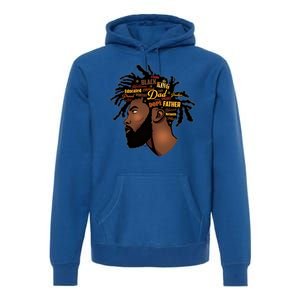 Happy Father's Day Black African American Dad Premium Hoodie