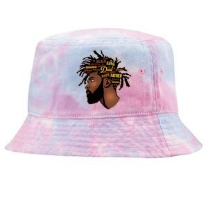 Happy Father's Day Black African American Dad Tie-Dyed Bucket Hat