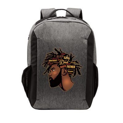 Happy Father's Day Black African American Dad Vector Backpack