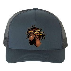 Happy Father's Day Black African American Dad Yupoong Adult 5-Panel Trucker Hat