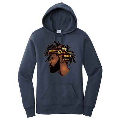 Happy Father's Day Black African American Dad Women's Pullover Hoodie