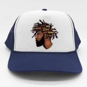 Happy Father's Day Black African American Dad Trucker Hat