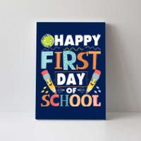 Happy First Day Of School Teacher Student Kindergarten Canvas