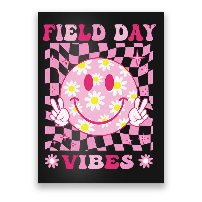 Hippie Field Day Vibes Flower For Teacher Field Day Poster