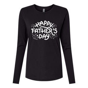 Happy Father's Day Dad Gift Womens Cotton Relaxed Long Sleeve T-Shirt