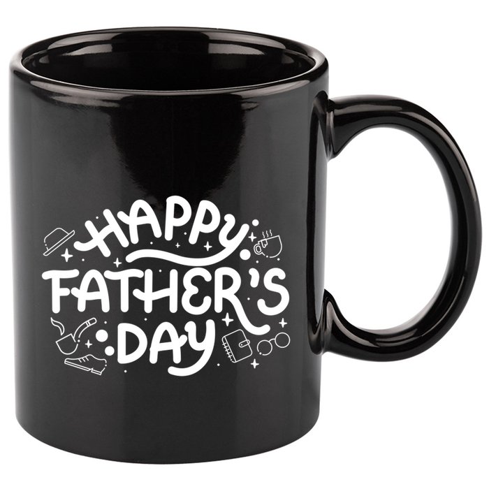 Happy Father's Day Dad Gift 11oz C Handle Ceramic Mug