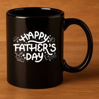 Happy Father's Day Dad Gift 11oz C Handle Ceramic Mug
