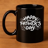Happy Father's Day Dad Gift 11oz C Handle Ceramic Mug