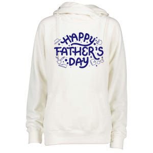 Happy Father's Day Dad Gift Womens Funnel Neck Pullover Hood