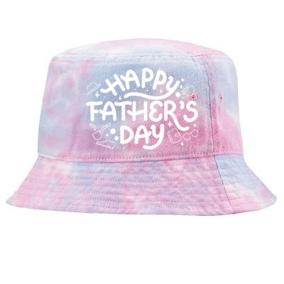 Happy Father's Day Dad Gift Tie-Dyed Bucket Hat