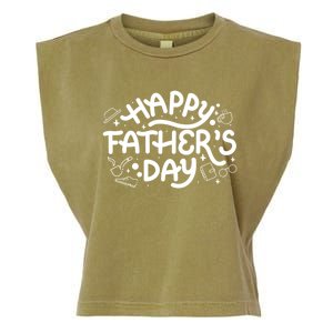 Happy Father's Day Dad Gift Garment-Dyed Women's Muscle Tee