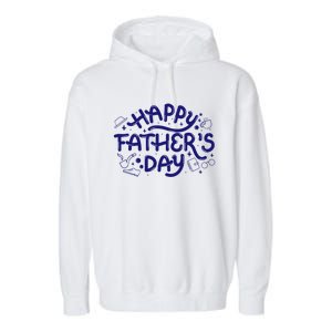 Happy Father's Day Dad Gift Garment-Dyed Fleece Hoodie