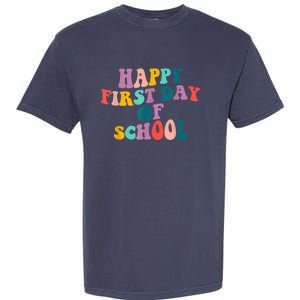 Happy First Day Of School Teacher Kids Welcome Back To School Garment-Dyed Heavyweight T-Shirt