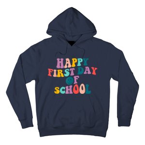 Happy First Day Of School Teacher Kids Welcome Back To School Hoodie