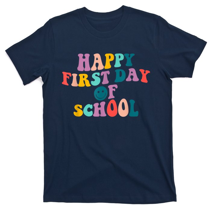 Happy First Day Of School Teacher Kids Welcome Back To School T-Shirt