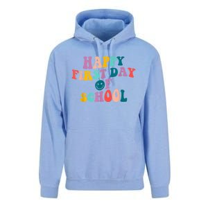 Happy First Day Of School Teacher Kids Welcome Back To School Unisex Surf Hoodie