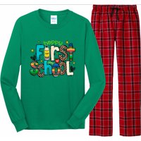 Happy First Day Of School Back To School Teacher Girl Boy Long Sleeve Pajama Set